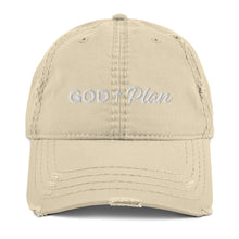 Load image into Gallery viewer, "God + Plan" Distressed Dad Hat