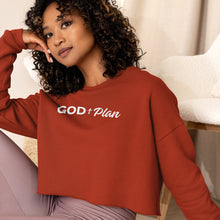 Load image into Gallery viewer, "God+ Plan" Crop Sweatshirt