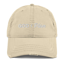 Load image into Gallery viewer, &quot;God + Plan&quot; Distressed Dad Hat
