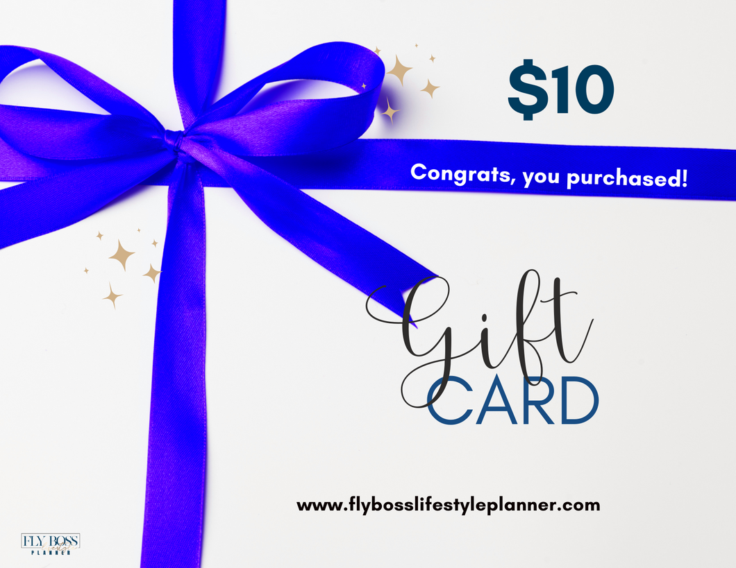 FlyBOSS Lifestyle Planner Giftcard
